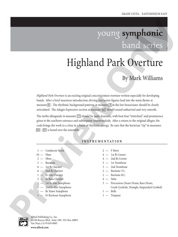 Highlights from Carmen - Concert Band Conductor Score & Parts (Digital Download)