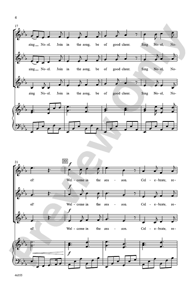 A Winter Noel - SSA Choral Octavo (Digital Download)