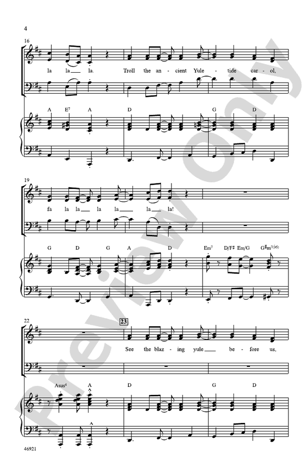 Fa La La La La! – SAB Choral Octavo (Digital Download)