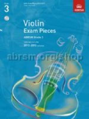 A B Violin Exam Pieces 2012-15 Gr 3 W/Pno & Cd - Selected from the 2012-2015 syllabus - Violin ABRSM /CD