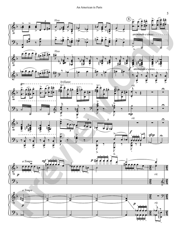 An American In Paris - 2 Pianos (Digital Download)