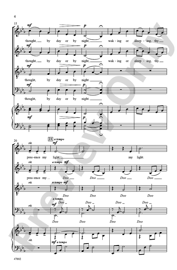 Be Thou My Vision – SATB divisi, a cappella Choral Octavo (Digital Download)