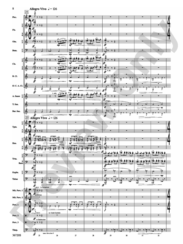 Tribute (Grade 4.5) - Concert Band Conductor Score & Parts (Digital Download)