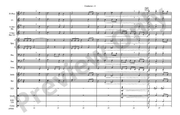 The Star-Spangled Banner – Marching Band Conductor Score & Parts (Digital Download)