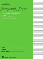 Standard Wirebound Manuscript Paper (Green Cover) - Various Authors Hal Leonard