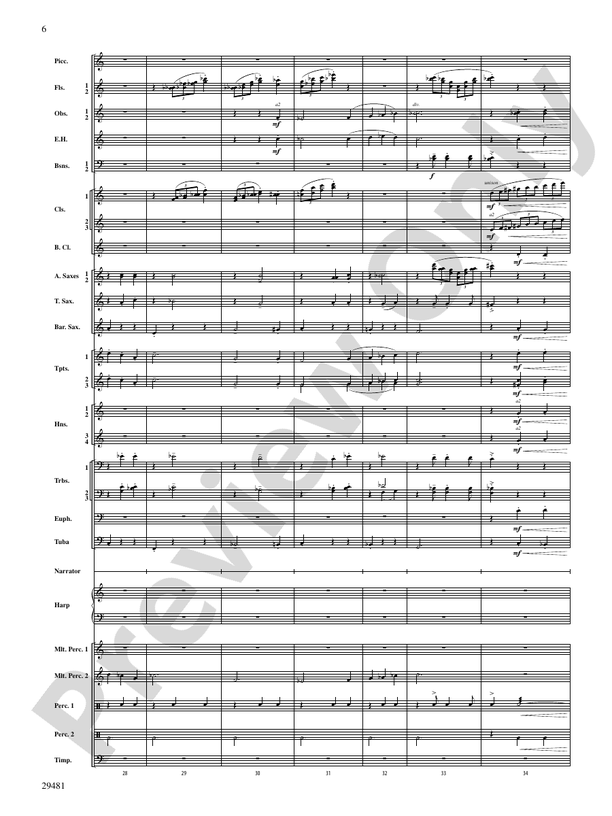 Casey at the Bat - Concert Band Conductor Score & Parts (Digital Download)
