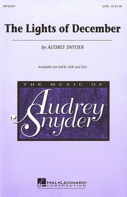 The Lights of December - Audrey Snyder - SATB Hal Leonard Choral Score Octavo
