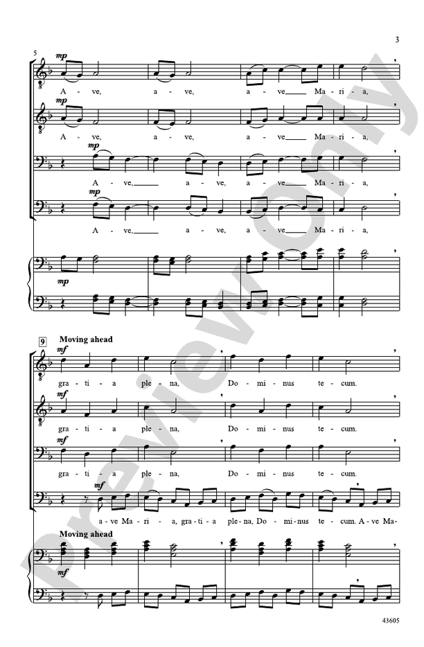 Ave Maria – TTBB Choral Octavo (Digital Download)