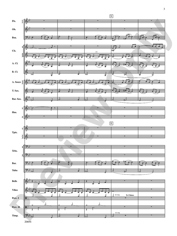 Ballade - Concert Band Conductor Score & Parts (Digital Download)