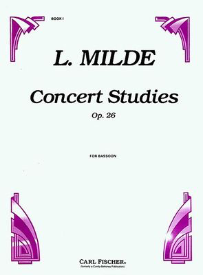 Concert Studies Op. 26 Book 1 - for Bassoon - Ludwik Milde - Bassoon Carl Fischer