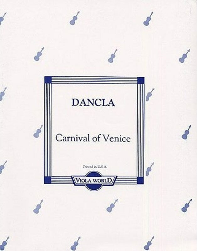 Dancla - Carnival of Venice - Viola/Piano Accompaniment arranged by Arnold Viola World VWP000011