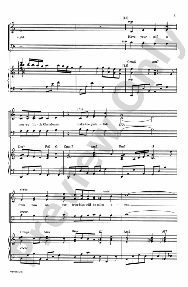 Have Yourself a Merry Little Christmas – SAB Choral Octavo (Digital Download)