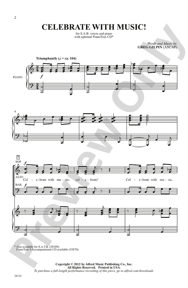 Celebrate with Music! – SAB Choral Octavo (Digital Download)