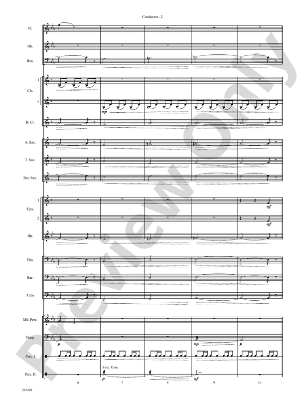 March of the Penguins, Opening Theme from (The Harshest Place on Earth) - Concert Band Conductor Score & Parts (Digital Download)
