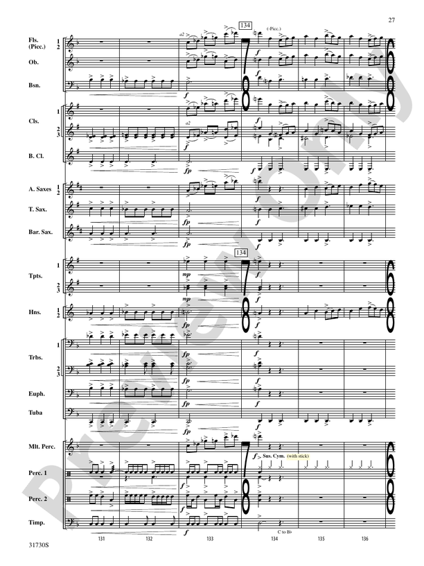 They Shall Run and Be Free - Concert Band Conductor Score & Parts (Digital Download)