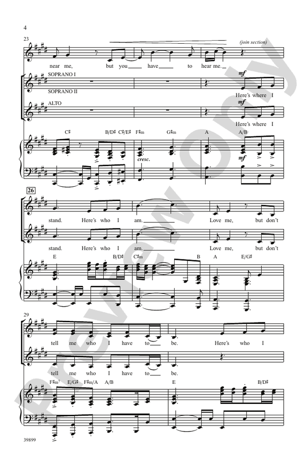 Here's Where I Stand (from the motion picture Camp) – SSA Choral Octavo (Digital Download)