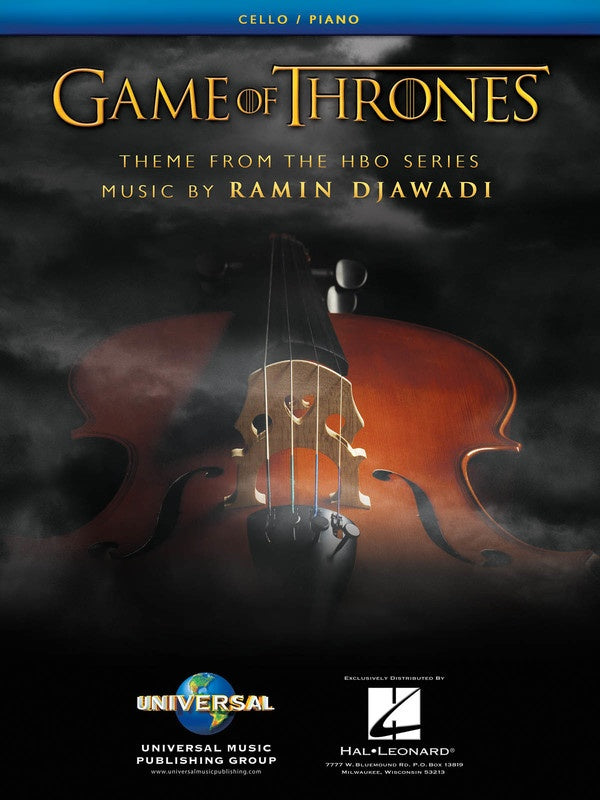 Game of Thrones - Cello/Piano Accompaniment Hal Leonard 253392