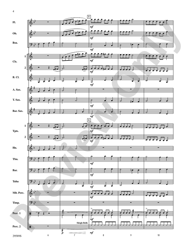 Holiday Celebrations - Concert Band Conductor Score & Parts (Digital Download)