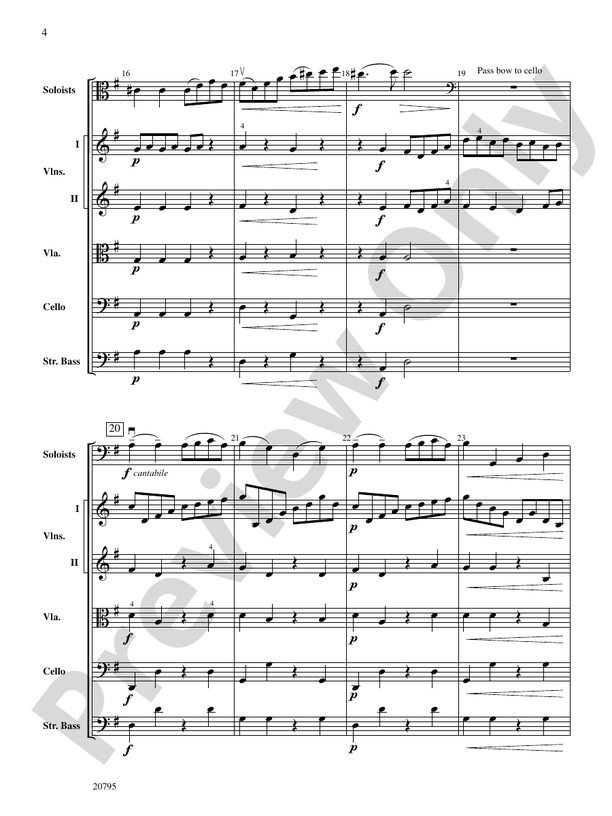 The One-Bow Concerto – String Orchestra Conductor Score & Parts (Digital Download)