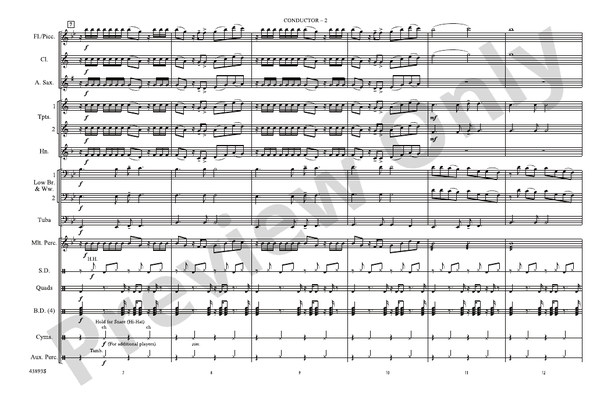 Problem – Marching Band Conductor Score & Parts (Digital Download)