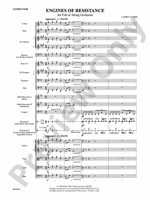 Engines of Resistance – Full Orchestra Conductor Score & Parts (Digital Download)