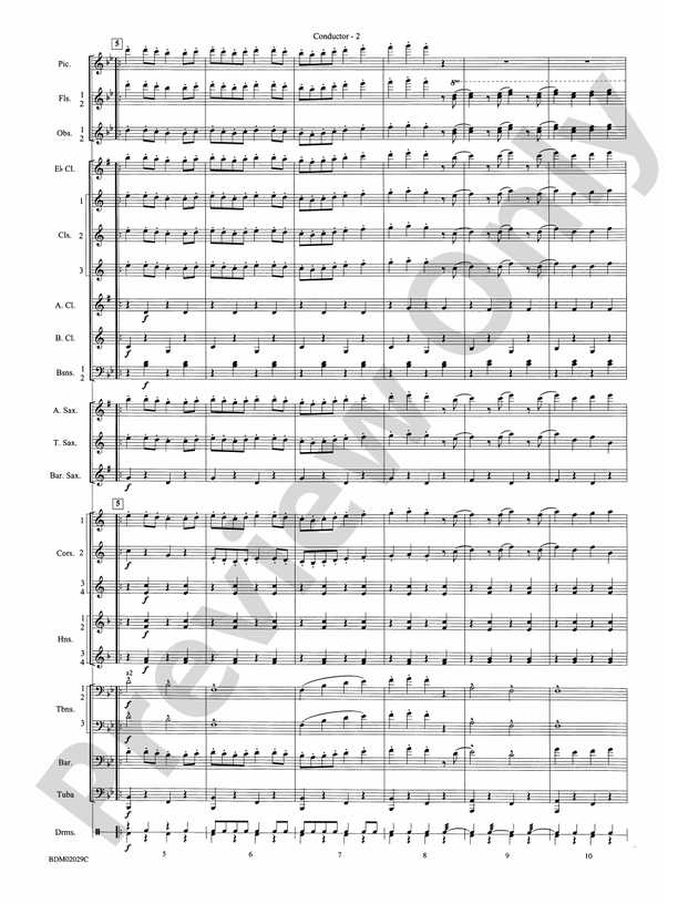 George Washington Bicentennial March - Concert Band Conductor Score & Parts (Digital Download)