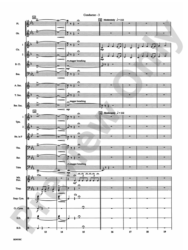 Challenge the Future - Concert Band Conductor Score & Parts (Digital Download)