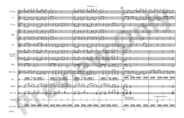 Super Bass – Marching Band Conductor Score & Parts (Digital Download)