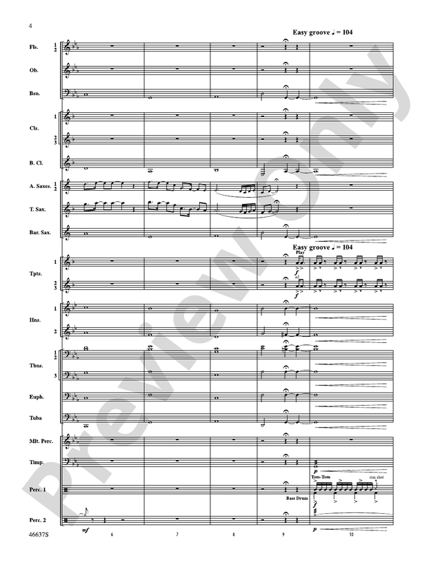 Bruno Mars on Tour - Concert Band Conductor Score & Parts (Digital Download)