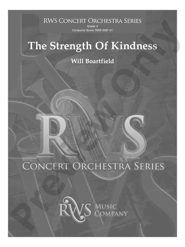 The Strength of Kindness - Full Orchestra Conductor Score & Parts (Digital Download)