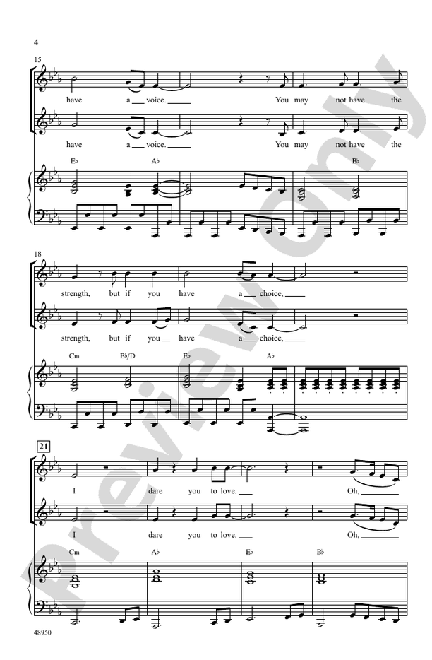 I Dare You – 2-Part Choral Octavo (Digital Download)