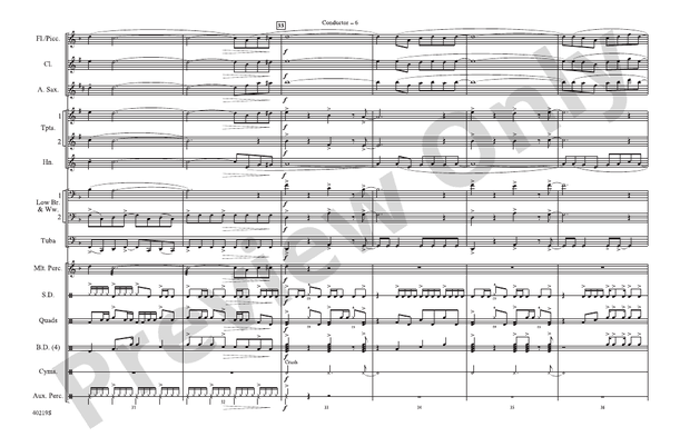 Rockin' Down the Highway – Marching Band Conductor Score & Parts (Digital Download)