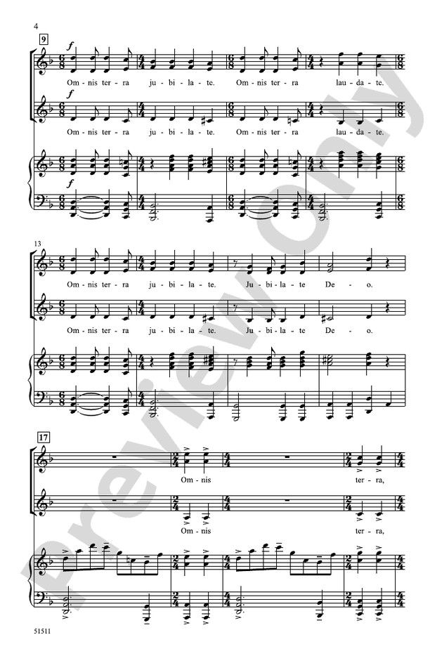 Omnis Terra - SSA Choral Octavo (Digital Download)