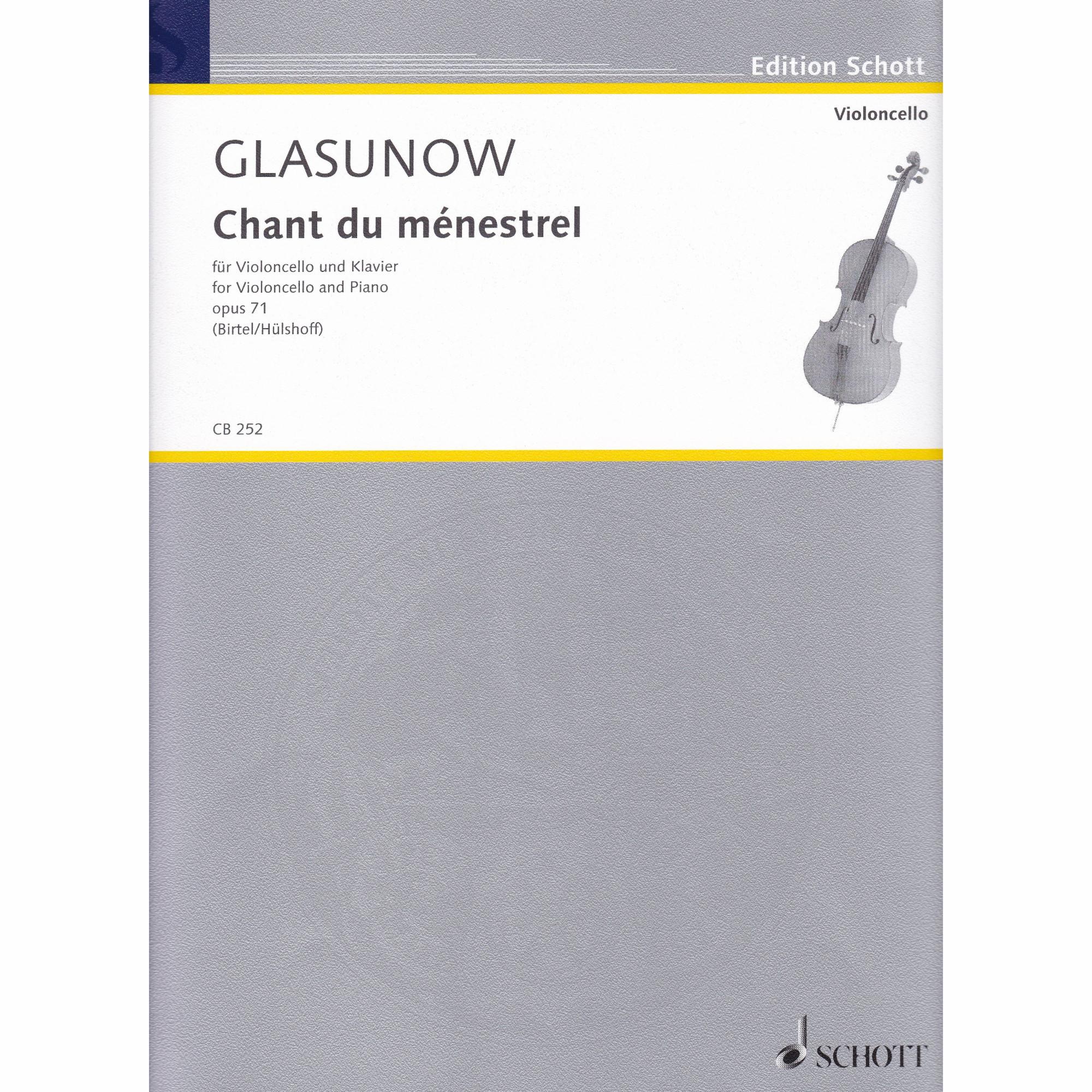 Chant Du Menestrel Op 71 Cello And Piano -