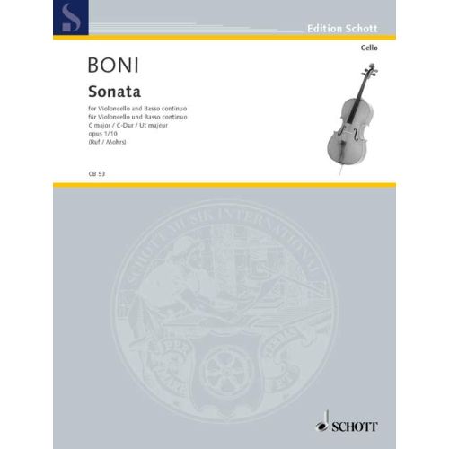 Sonata In C Cello/Piano - Boni Pietro - Schott