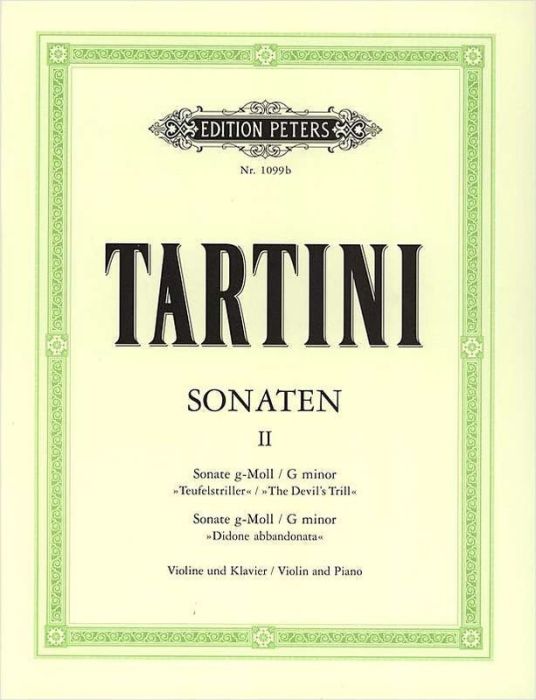 Tartini - Sonatas Volume 2 - Violin/Piano Accompaniment - Peters EP1099B