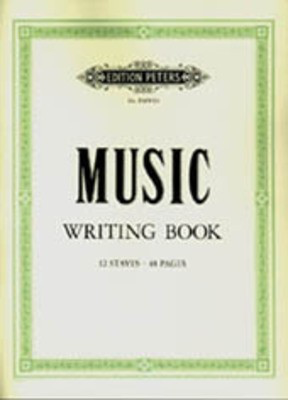 Peters Music Writing Book - 12 Stave 48 Page - Edition Peters