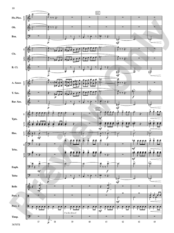 Rhapsodic Celebration - Concert Band Conductor Score & Parts (Digital Download)