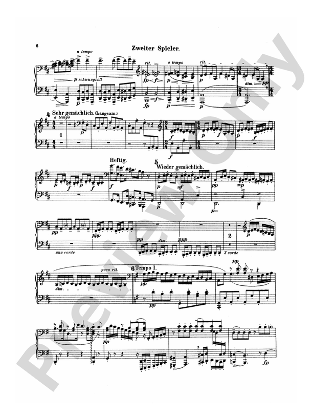 Mahler - Symphony No. 4, in G Major - 1 Piano, 4 Hands (Digital Download)