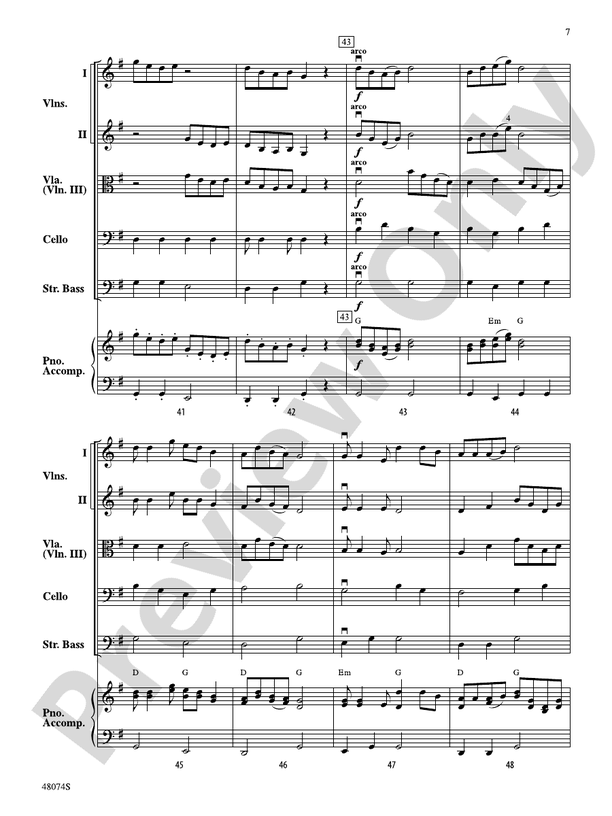 Feng Yang Songs/SIS - String Orchestra Conductor Score & Parts (Digital Download)
