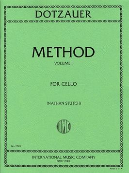 Dotzauer - Cello Method Volume 1 - Cello Solo edited by Stutch IMC IMC2501
