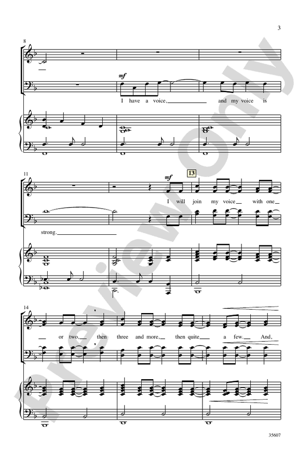 I Have a Voice – SATB Choral Octavo (Digital Download)