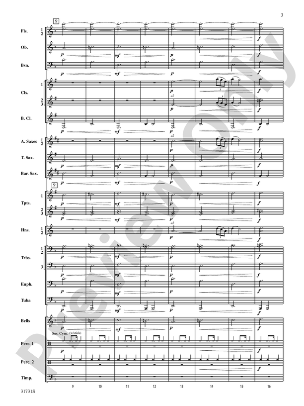 Bell Carol a la Big Band - Concert Band Conductor Score & Parts (Digital Download)