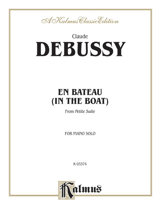 Debussy - En Bateau (from Petite Suite) - Piano Solo (Digital Download)