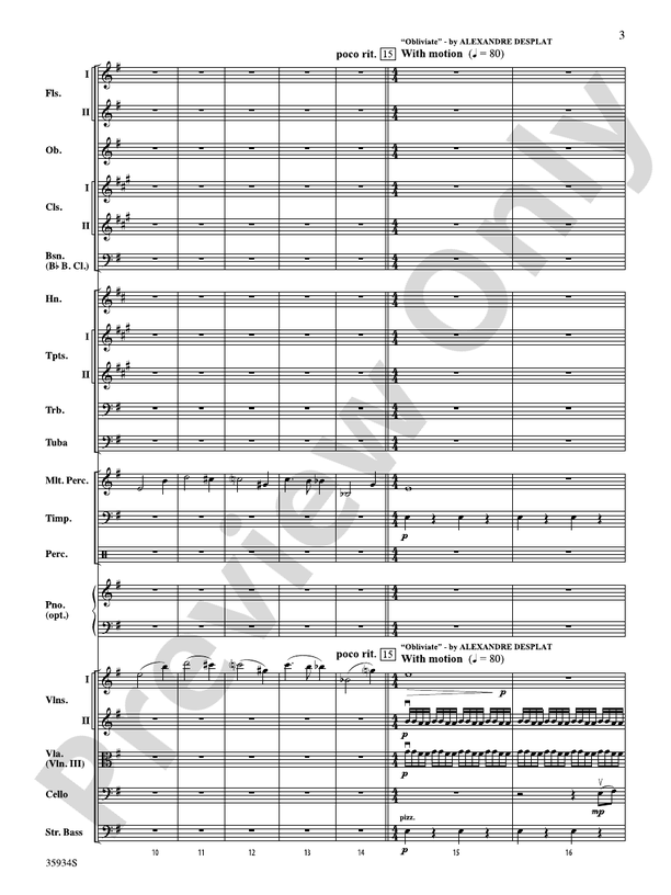 Harry Potter and the Deathly Hallows, Part 1, Selections from – Full Orchestra Conductor Score & Parts (Digital Download)