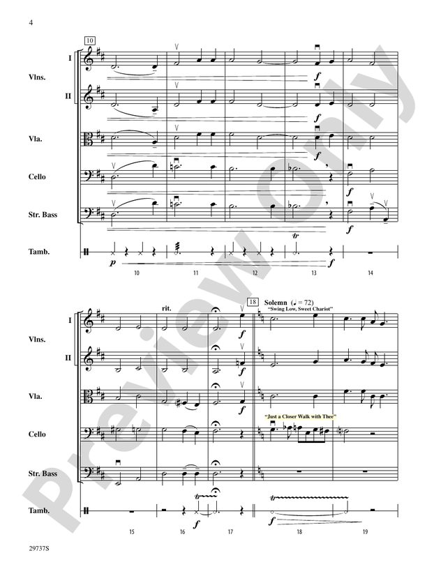 His Spirit of Freedom (Favorite Hymns and Spirituals of Dr. Martin Luther King, Jr.) – String Orchestra Conductor Score & Parts (Digital Download)