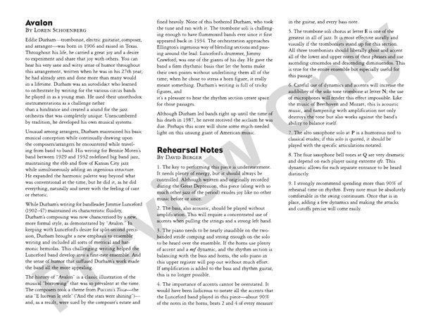 Avalon - Jazz Ensemble Conductor Score & Parts (Digital Download)