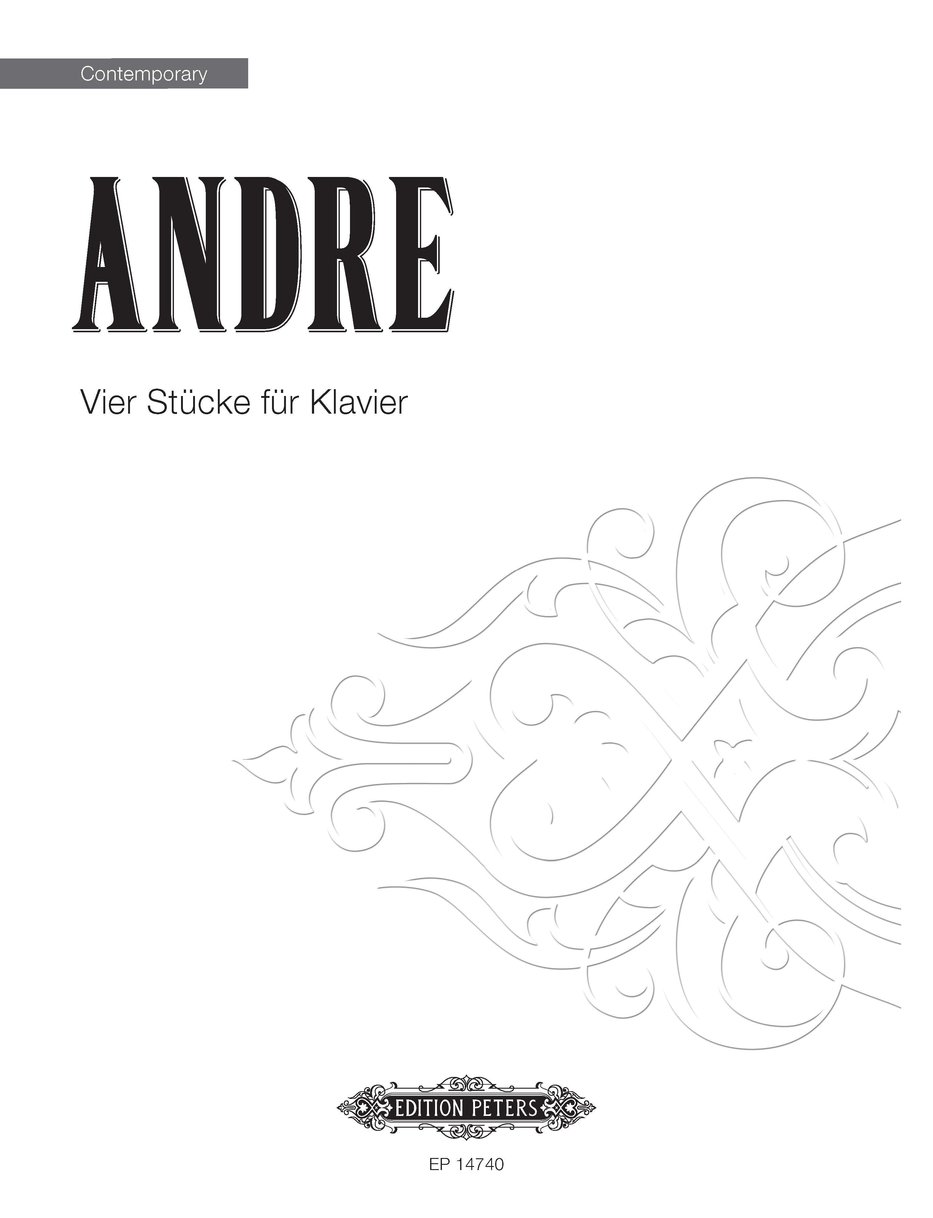 Vier Stücke für Klavier - Piano Solo (Digital Download)