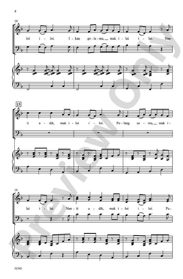 Ikan Kekek - SAB Choral Octavo (Digital Download)