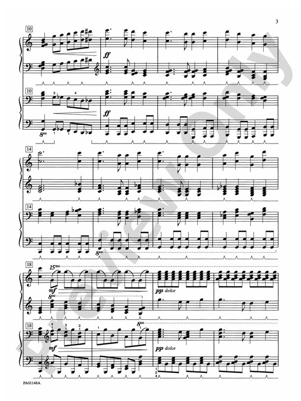 America the Beautiful - Arr. John W Schaum - 2 Pianos, 4 Hands (Digital Download)